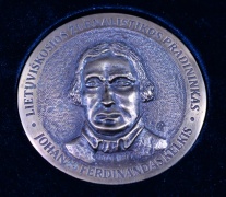 Johano Ferdinando Kelkio, lietuviškosios žurnalistikos pradininko  (1801-1877), medalis. LŽS Klaipėdos apskrities skyriaus archyvo nuotrauka